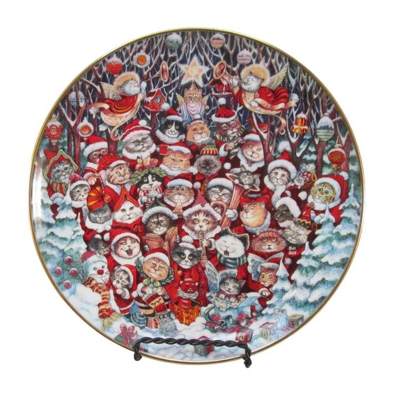 Santa Claws Porcelain Plate Franklin Mint Limited Edition by Bill Bell - Picture 10 of 10